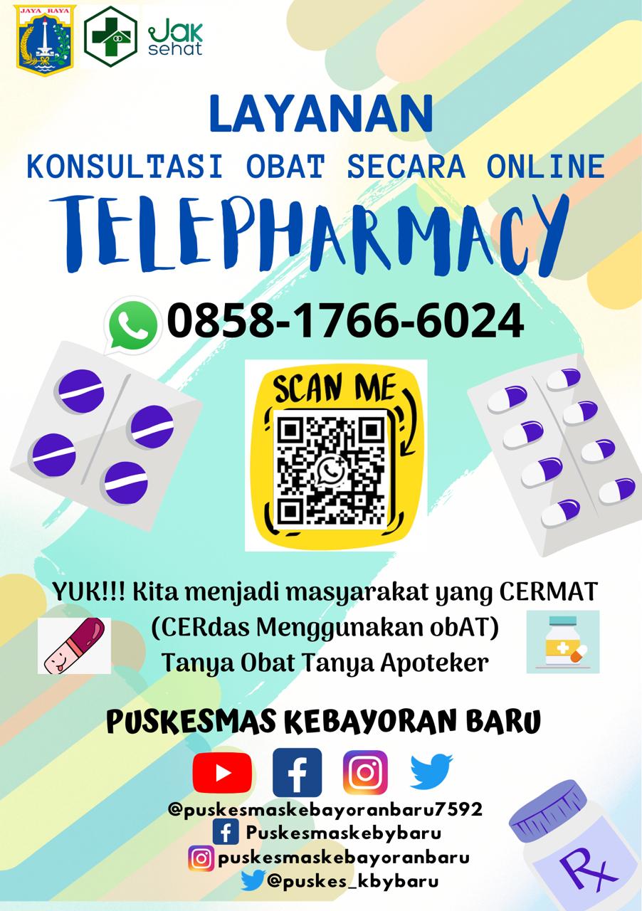 Flayer Telepharmacy Puskesmas Kebayoran Baru